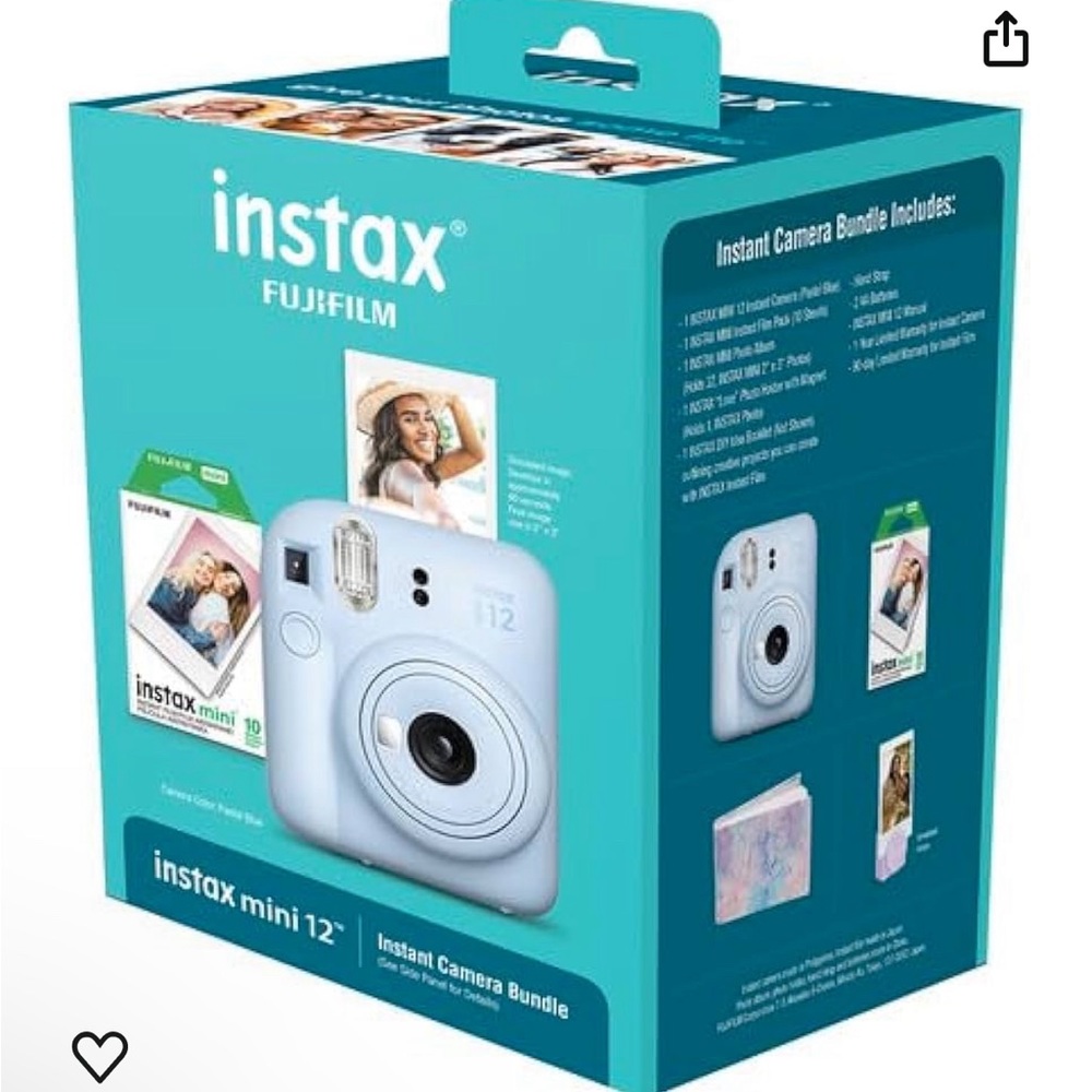 Unopened Fujifilm Instax Mini 2 Pastel Blue Bundle